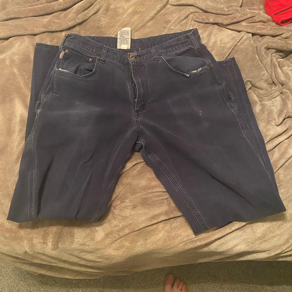 Carhartt Dark Blue Cotton Jeans